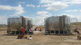 Сборные резервуары из нержавеющей стали смонтированы в Узбекистане