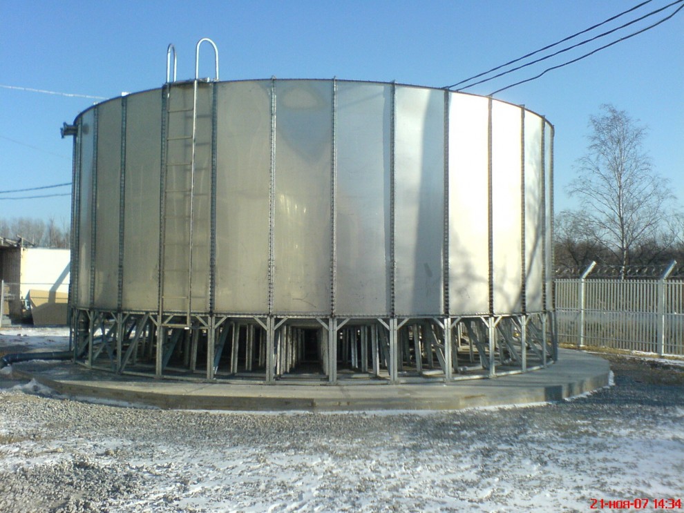Резервуары 400 м3 (1х300, 1х100) для производства питьевой воды: фото №2
